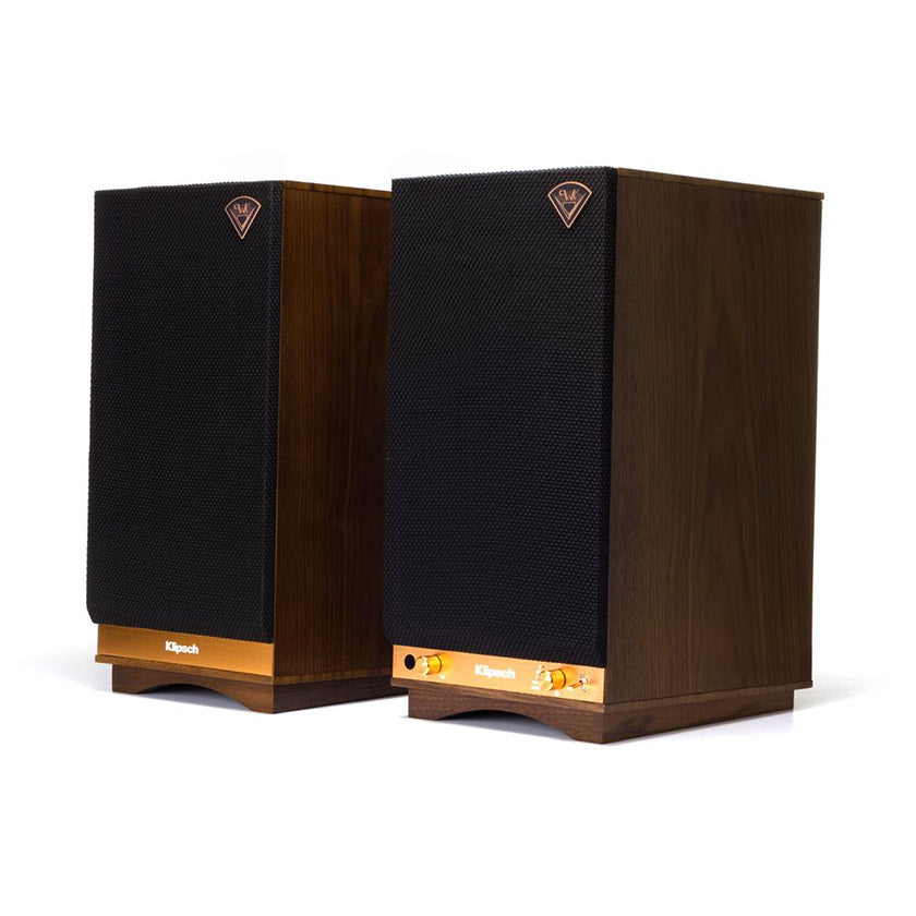 Klipsch Heritage The Sixes Wireless Active Bluetooth Speakers in walnut
