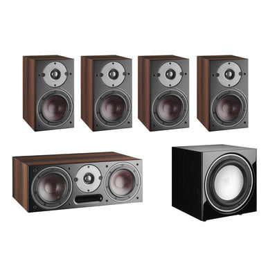 Dali Oberon 1 5.1 Speaker Package with E-9F Subwoofer in walnut