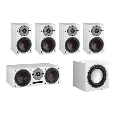 Dali Oberon 1 5.1 Speaker Package with E-9F Subwoofer in white