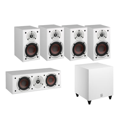 Dali Spektor 1 5.1 Speaker Package with C-8 D Subwoofer in white