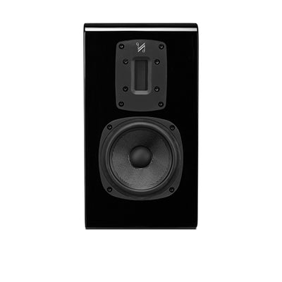 Quad S-1 Ribbon Bookshelf Speaker in black gloss