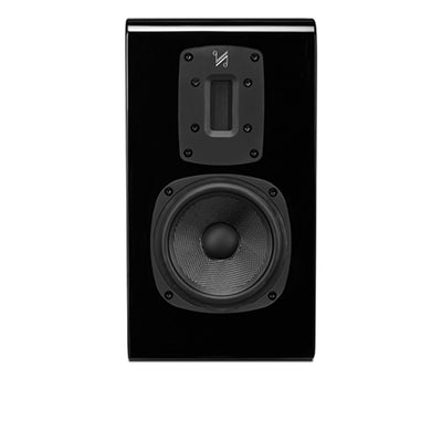 Quad S-2 Ribbon Bookshelf Speaker in black gloss