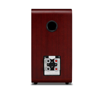 Quad S-2 Ribbon Bookshelf Speaker in mahogany rear