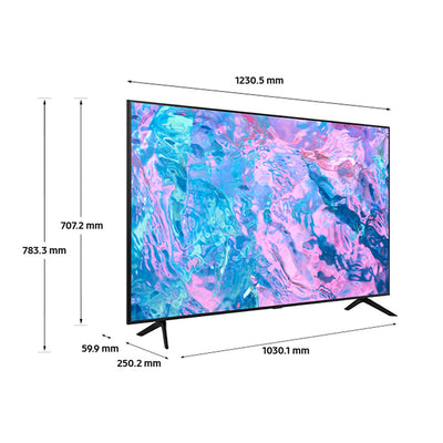 UE55CU7100 dimensions