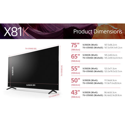 Sony Bravia KD-75X81KU 75" (2022) 4K LED TV