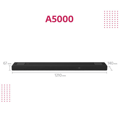 Sony HT-A5000 5.1.2 channel Dolby Atmos Soundbar