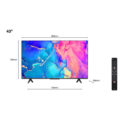 TCL 43C635K 43" (2022) 4K UHD Android LED TV