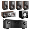 Denon AVC-X4500H 8K AV Receiver With Dali Oberon 3 5.1 Speaker Package and Dali E9F Subwoofer