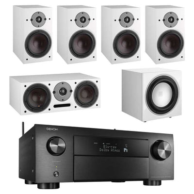 Denon AVC-X4500H 8K AV Receiver With Dali Oberon 3 5.1 Speaker Package and Dali E9F Subwoofer