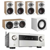 Denon AVC-X4700H 8K AV Receiver With Dali Oberon 1 5.1 Speaker Package and Dali E9F Subwoofer