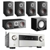 Denon AVC-X4500H 8K AV Receiver With Dali Oberon 3 5.1 Speaker Package and Dali E9F Subwoofer