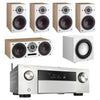 Denon AVC-X4500H 8K AV Receiver With Dali Oberon 3 5.1 Speaker Package and Dali E9F Subwoofer