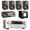 Denon AVC-X4500H 8K AV Receiver With Dali Oberon 3 5.1 Speaker Package and Dali E9F Subwoofer