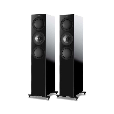 KEF R7 Floorstanding Speakers - Gloss Black - Call SpatialOnline 0345 557 7334