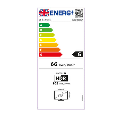 LG OLED48C36LA 48" 4K OLED evo TV