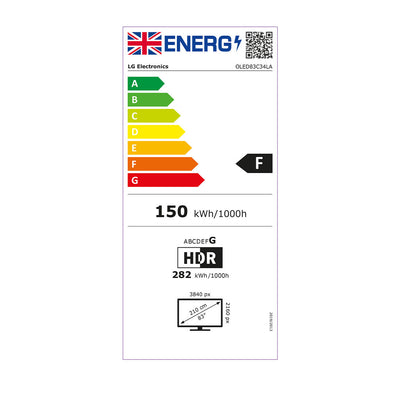 LG OLED83C34LA 83" 4K OLED evo TV