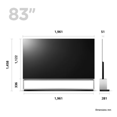 LG SIGNATURE OLED88Z39LA 88" 8K OLED evo TV