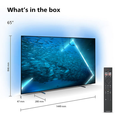Philips 65OLED707 dimensions
